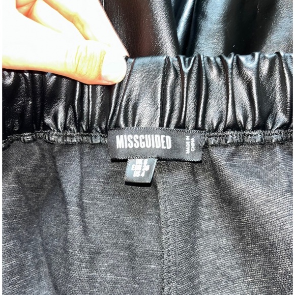 Missguided leather sweat pants size 4 - Picture 3 of 3